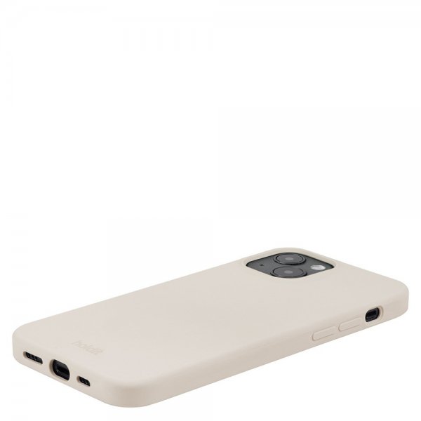 holdit iPhone 15 Plus Deksel Silikon Light Beige
