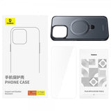 Baseus iPhone 15 Plus Deksel Smart Ring Series MagSafe Svart