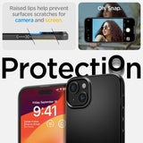 Spigen iPhone 15 Plus Deksel Thin Fit Svart