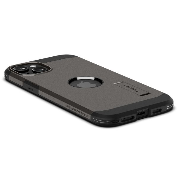 Spigen iPhone 15 Plus Deksel Tough Armor MagFit Gunmetal