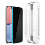 Spigen iPhone 15 Plus Skjermbeskytter GLAS.tR EZ Fit Privacy 2-pakning