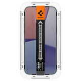 Spigen iPhone 15 Plus Skjermbeskytter GLAS.tR EZ Fit Privacy 2-pakning