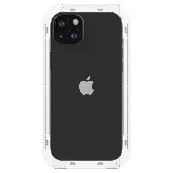 Spigen iPhone 15 Plus Skjermbeskytter GLAS.tR EZ Fit Privacy 2-pakning