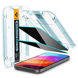 Spigen iPhone 15 Plus Skjermbeskytter GLAS.tR EZ Fit Privacy 2-pakning