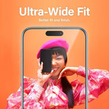 PanzerGlass iPhone 15 Plus Skjermbeskytter Ultra-Wide Fit EasyAligner
