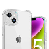 iPhone 15 Plus Deksel Støtsikker Transparent