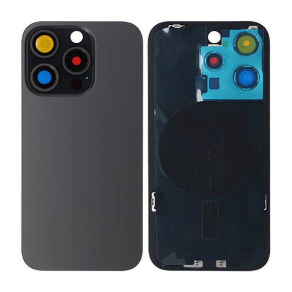iPhone 15 Pro Baksideglass med Magsafe Magnet - Svart