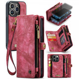 CaseMe iPhone 15 Pro Etui 008 Series Avtakbart Deksel Rød