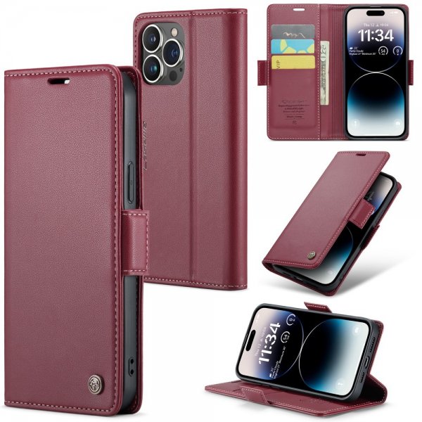 CaseMe iPhone 15 Pro Etui 023 Series Rød