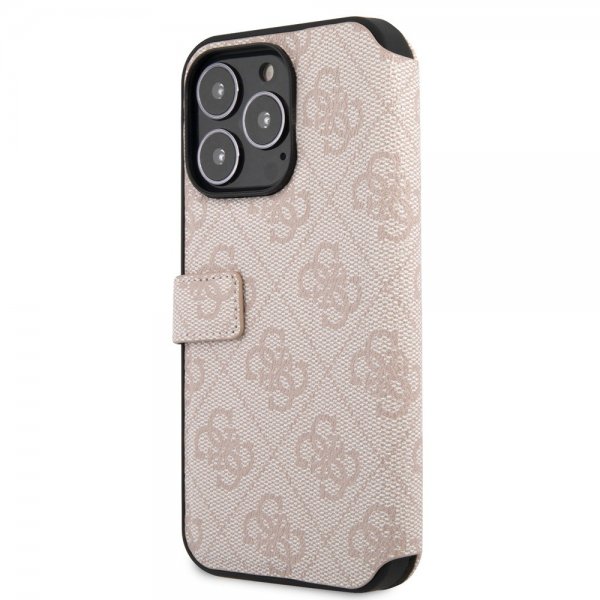 Guess iPhone 15 Pro Etui 4G Logo Rosa