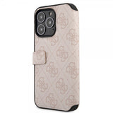 Guess iPhone 15 Pro Etui 4G Logo Rosa