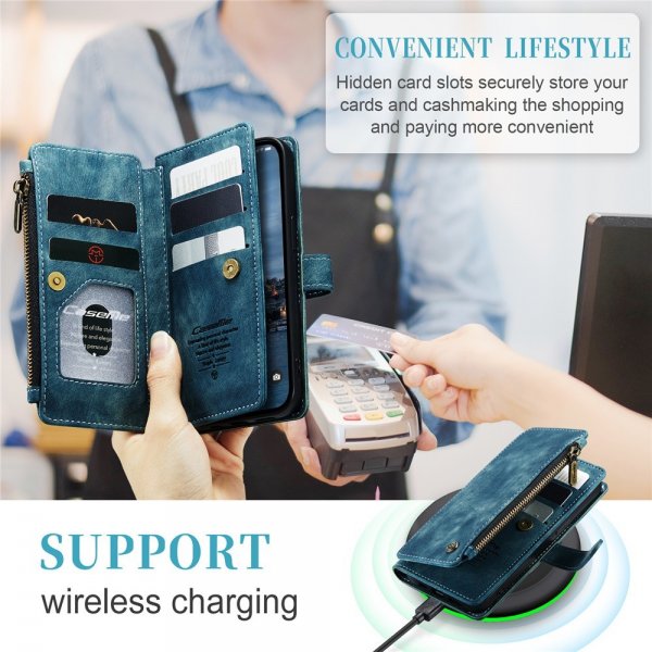 CaseMe iPhone 15 Pro Etui C30 Series Petrol