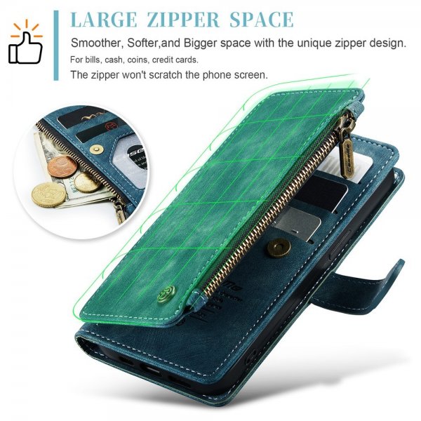 CaseMe iPhone 15 Pro Etui C30 Series Petrol
