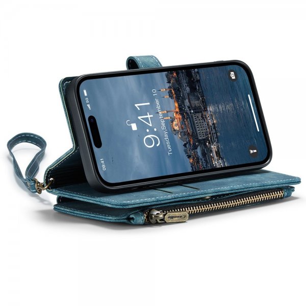 CaseMe iPhone 15 Pro Etui C30 Series Petrol