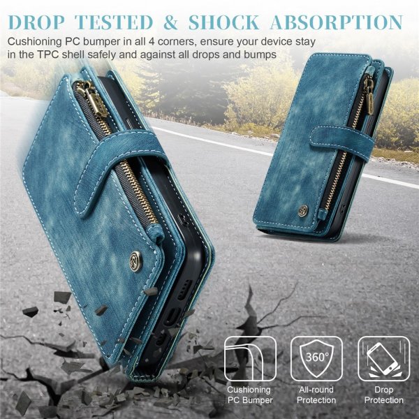 CaseMe iPhone 15 Pro Etui C30 Series Petrol