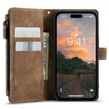 CaseMe iPhone 15 Pro Etui C30 Series Brun