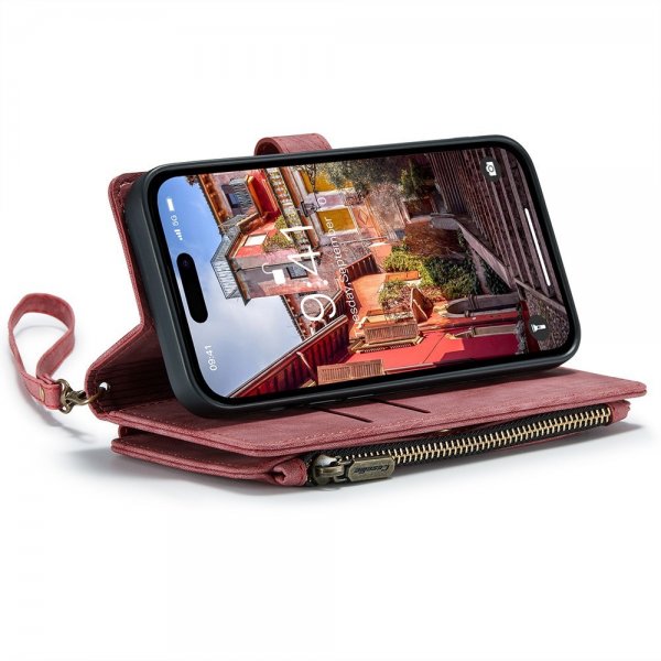 CaseMe iPhone 15 Pro Etui C30 Series Rød