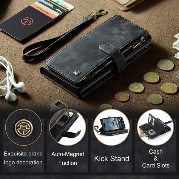 CaseMe iPhone 15 Pro Etui C30 Series Svart