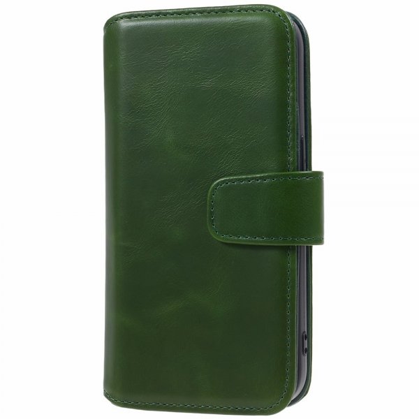 Nordic Covers iPhone 15 Pro Etui Essential Leather Juniper Green