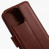 Nordic Covers iPhone 15 Pro Etui Essential Leather Maple Brown