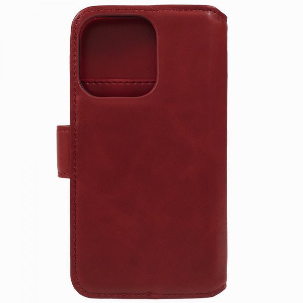 Nordic Covers iPhone 15 Pro Etui Essential Leather Poppy Red