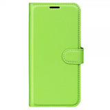 iPhone 15 Pro Etui Litchi Grønn