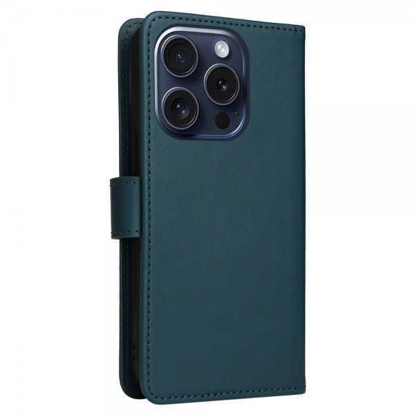 Betopnice iPhone 15 Pro Etui Avtagbart Deksel 005 Blå