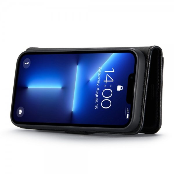 Dg.Ming iPhone 15 Pro Etui Avtagbart Deksel Svart