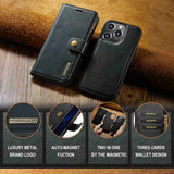 Dg.Ming iPhone 15 Pro Etui Avtagbart Deksel Svart