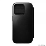 Nomad iPhone 15 Pro Etui Modern Leather Folio Horween Svart