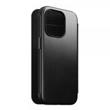 Nomad iPhone 15 Pro Etui Modern Leather Folio Horween Svart