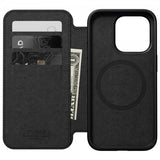 Nomad iPhone 15 Pro Etui Modern Leather Folio Horween Svart