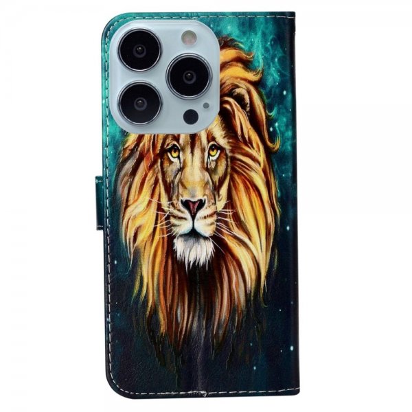 iPhone 15 Pro Etui Motiv Løve