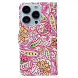iPhone 15 Pro Etui Motiv Paisleymønster