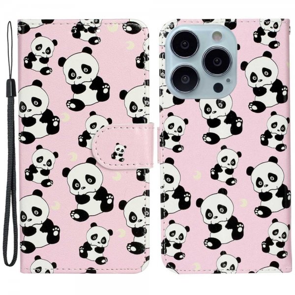 iPhone 15 Pro Etui Motiv Pandas