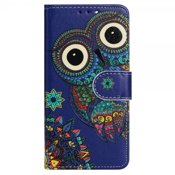 iPhone 15 Pro Etui Motiv Ugle Mandala