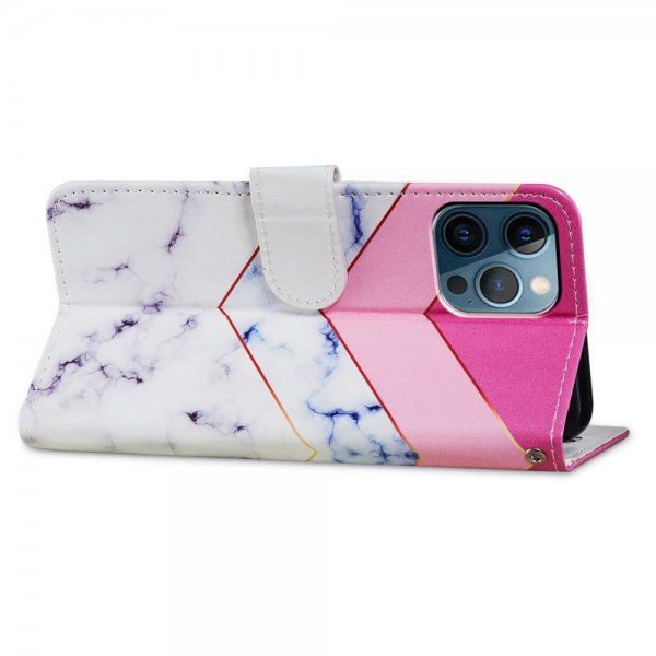iPhone 15 Pro Etui Motiv Hvit Marmor