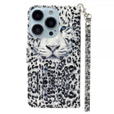 iPhone 15 Pro Etui Motiv Hvit Tiger