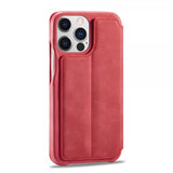 Lc.Imeeke iPhone 15 Pro Etui Retro Rød