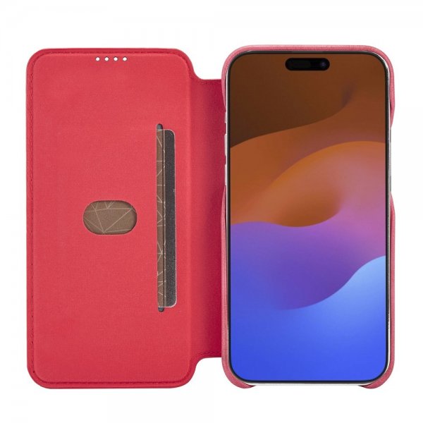 Lc.Imeeke iPhone 15 Pro Etui Retro Rød