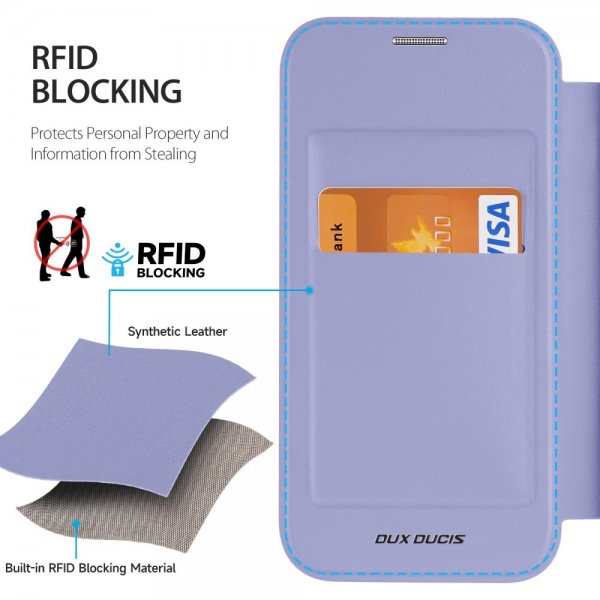 Dux Ducis iPhone 15 Pro Etui Skin X Pro Series MagSafe Lilla
