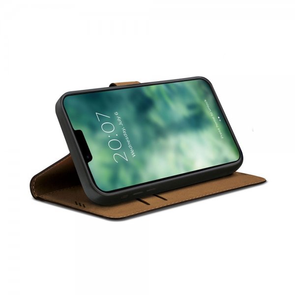 Xqisit iPhone 15 Pro Etui Slim Wallet Selection Svart
