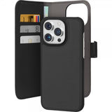 Puro iPhone 15 Pro Etui Wallet Detachable 2 in 1 Svart