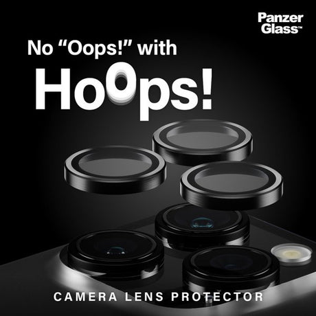 PanzerGlass iPhone 15 Pro/iPhone 15 Pro Max Kamerabeskytter Hoops