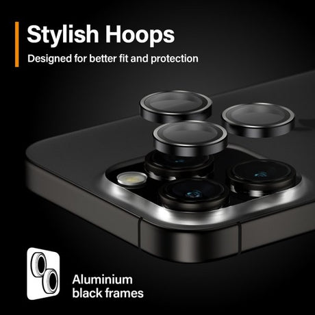 PanzerGlass iPhone 15 Pro/iPhone 15 Pro Max Kamerabeskytter Hoops