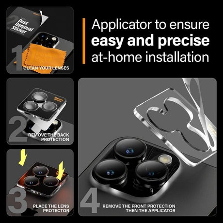 PanzerGlass iPhone 15 Pro/iPhone 15 Pro Max Kamerabeskytter Hoops