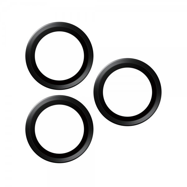 PanzerGlass iPhone 15 Pro/iPhone 15 Pro Max Kamerabeskytter Hoops Black Titanium