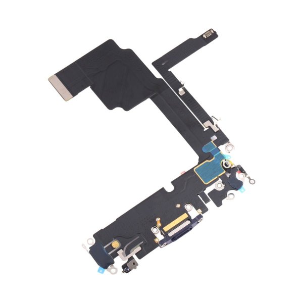 iPhone 15 Pro ladekontakt med flexkabel - blå