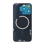 iPhone 15 Pro Max baksideglass med MagSafe-magnet - svart