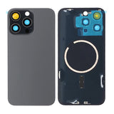 iPhone 15 Pro Max baksideglass med MagSafe-magnet - svart